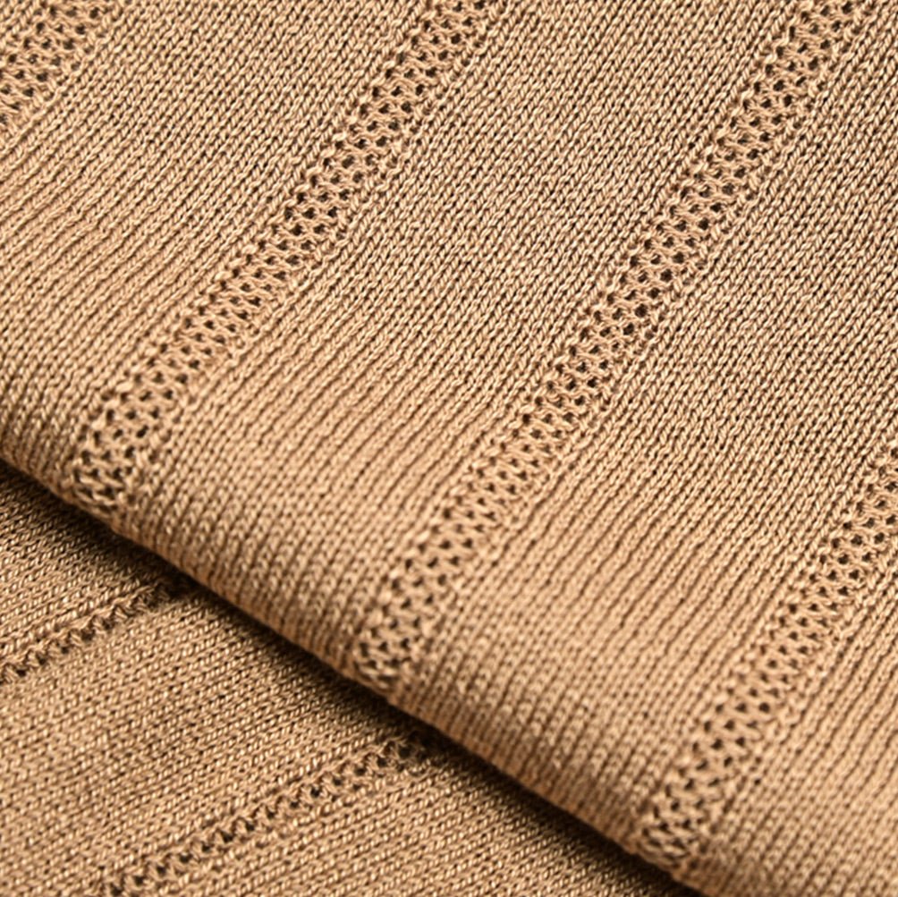 25SS TAGLIATORE シルクレーヨン リブニット半袖Tシャツ｜416402｜GUARDAROBA MILANO OFFICIAL STORE