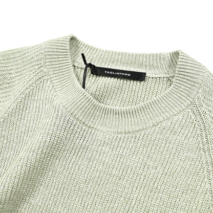 25SS TAGLIATORE リネンコットン 半袖ニットTシャツ｜416326｜GUARDAROBA MILANO OFFICIAL STORE
