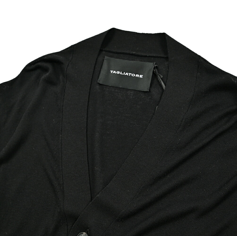 25SS TAGLIATORE シルクレーヨン Vネックニットカーディガン｜416328｜GUARDAROBA MILANO OFFICIAL STORE