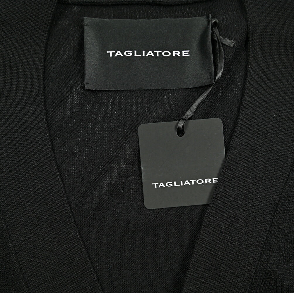 25SS TAGLIATORE シルクレーヨン Vネックニットカーディガン｜416328｜GUARDAROBA MILANO OFFICIAL STORE