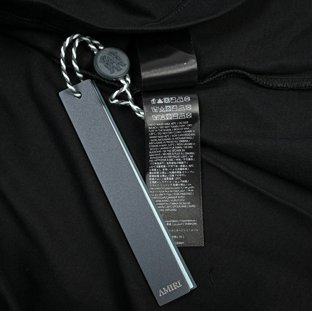 26 - 27AW AMIRI “CITY TEE” コットン100% 半袖ロゴTシャツ ブラック S | GUARDAROBA MILANO OFFICIAL STORE
