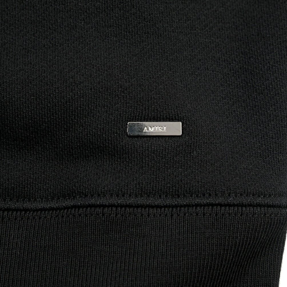 26 - 27AW AMIRI “CORE LOGO HOODIE” コットン100% スウェットロゴフーディー ブラック S | GUARDAROBA MILANO OFFICIAL STORE