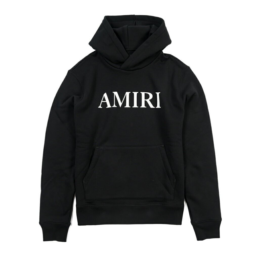 26 - 27AW AMIRI “CORE LOGO HOODIE” コットン100% スウェットロゴフーディー ブラック S | GUARDAROBA MILANO OFFICIAL STORE