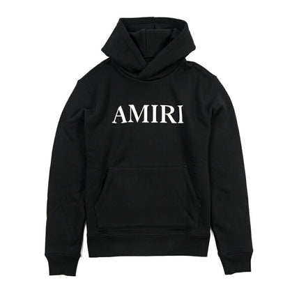 26 - 27AW AMIRI “CORE LOGO HOODIE” コットン100% スウェットロゴフーディー ブラック S | GUARDAROBA MILANO OFFICIAL STORE