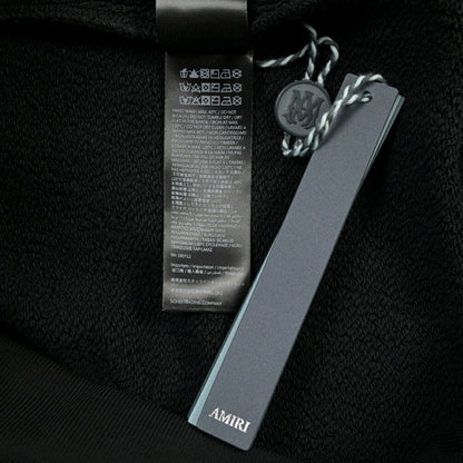 26 - 27AW AMIRI “CORE LOGO HOODIE” コットン100% スウェットロゴフーディー ブラック S | GUARDAROBA MILANO OFFICIAL STORE