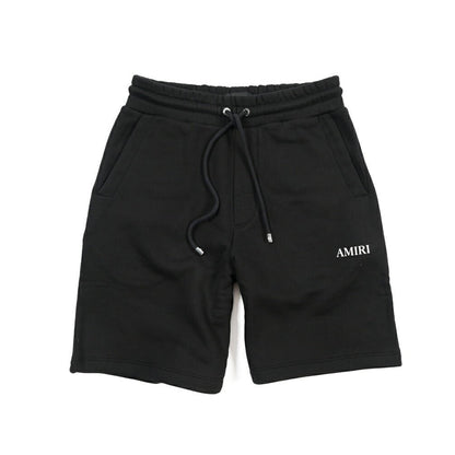 26 - 27AW AMIRI “RELAXED PULL ON SWEATSHORT” コットン100% スウェットロゴショーツ ブラック S | GUARDAROBA MILANO OFFICIAL STORE