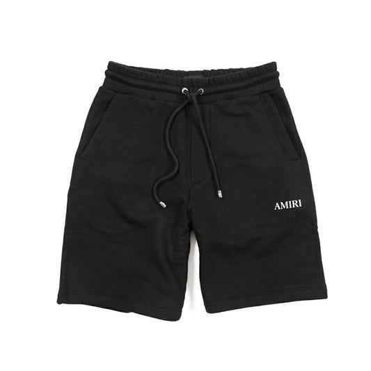 26 - 27AW AMIRI “RELAXED PULL ON SWEATSHORT” コットン100% スウェットロゴショーツ ブラック S | GUARDAROBA MILANO OFFICIAL STORE