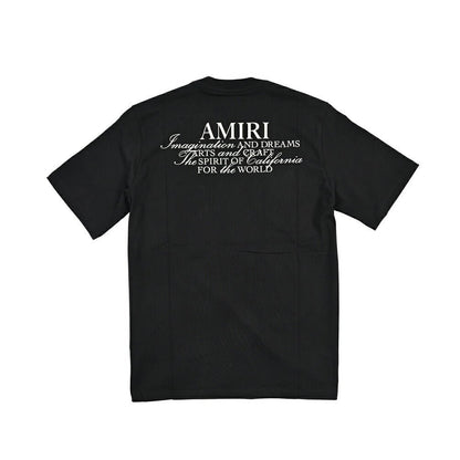 26 - 27AW AMIRI “SPIRIT TEE” コットン100% 半袖ロゴTシャツ ブラック S | GUARDAROBA MILANO OFFICIAL STORE