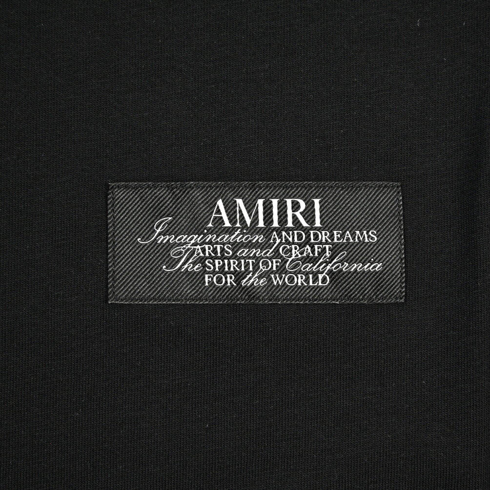 26 - 27AW AMIRI “SPIRIT TEE” コットン100% 半袖ロゴTシャツ ブラック S | GUARDAROBA MILANO OFFICIAL STORE