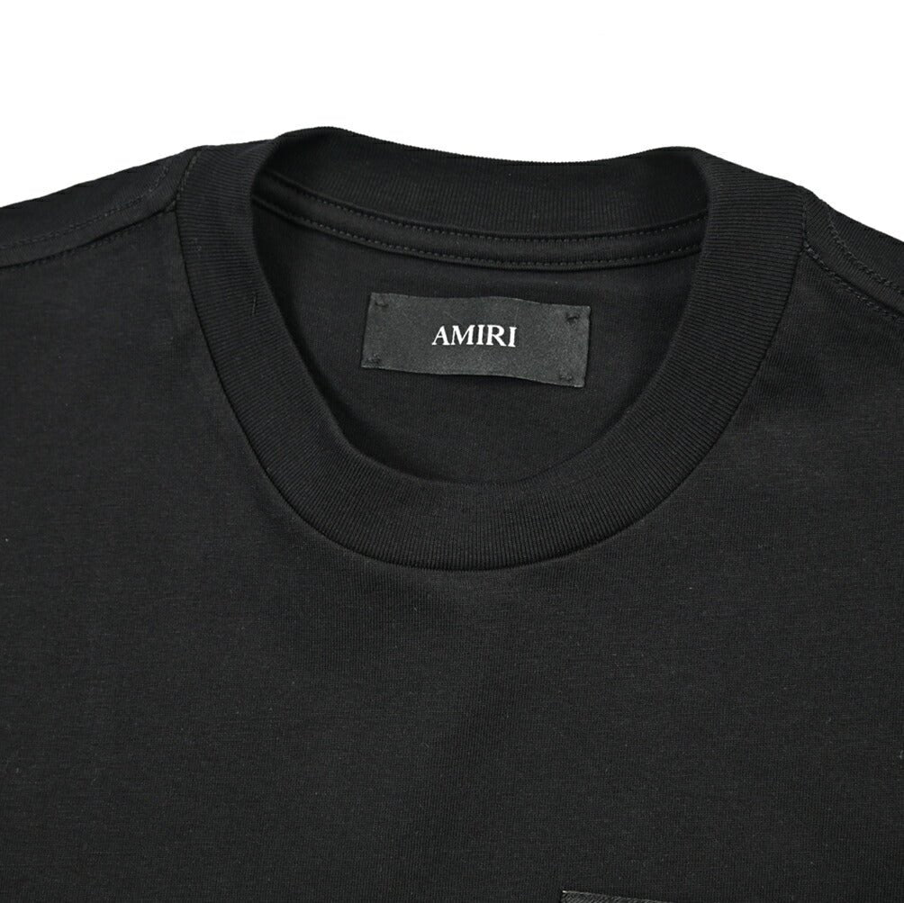 26 - 27AW AMIRI “SPIRIT TEE” コットン100% 半袖ロゴTシャツ ブラック S | GUARDAROBA MILANO OFFICIAL STORE