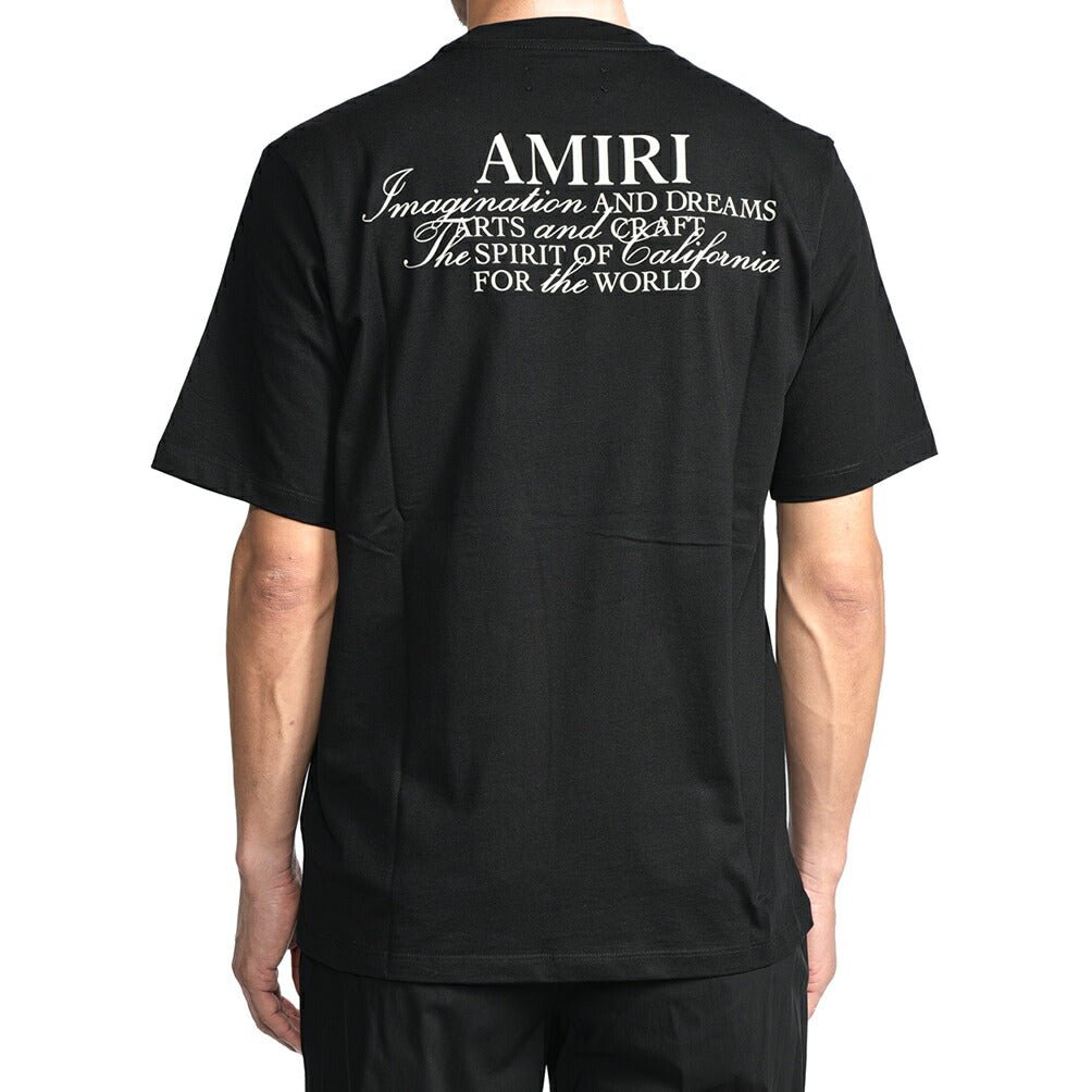26 - 27AW AMIRI “SPIRIT TEE” コットン100% 半袖ロゴTシャツ ブラック S | GUARDAROBA MILANO OFFICIAL STORE