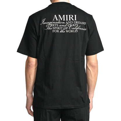 26 - 27AW AMIRI “SPIRIT TEE” コットン100% 半袖ロゴTシャツ ブラック S | GUARDAROBA MILANO OFFICIAL STORE