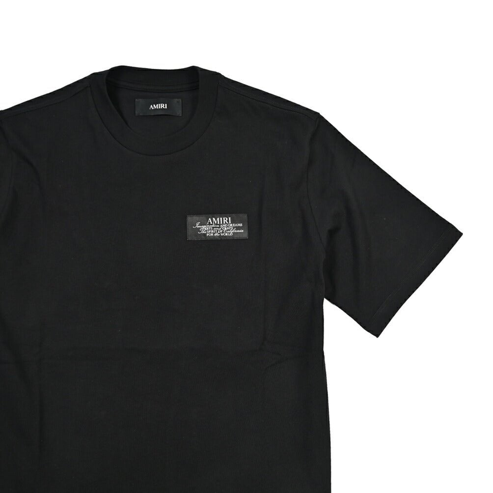 26 - 27AW AMIRI “SPIRIT TEE” コットン100% 半袖ロゴTシャツ ブラック S | GUARDAROBA MILANO OFFICIAL STORE