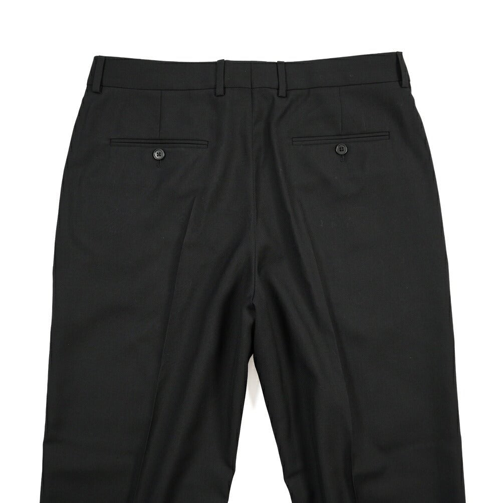 26-27AW CELINE ウール100% ノータックワイドスラックス ブラック 46 | GUARDAROBA MILANO OFFICIAL STORE