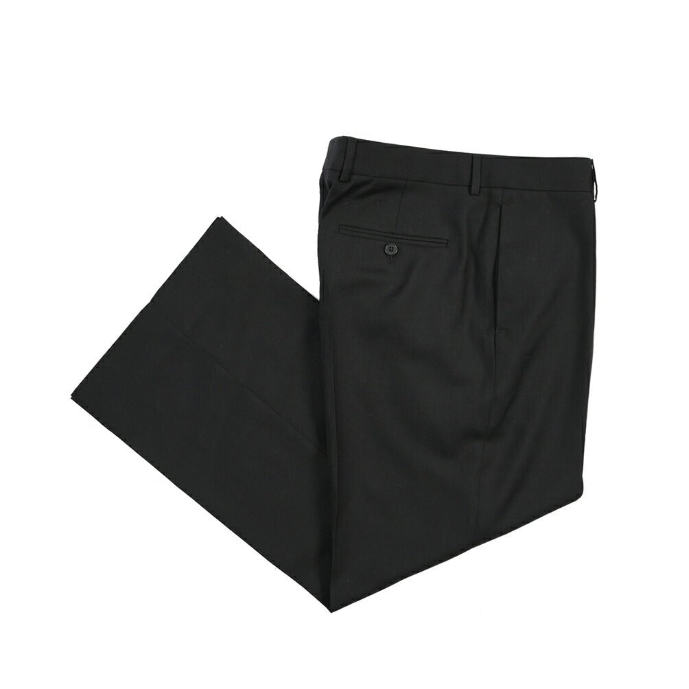 26-27AW CELINE ウール100% ノータックワイドスラックス ブラック 46 | GUARDAROBA MILANO OFFICIAL STORE