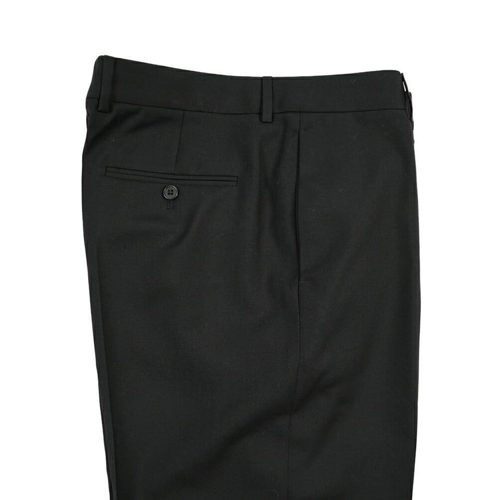 26-27AW CELINE ウール100% ノータックワイドスラックス ブラック 46 | GUARDAROBA MILANO OFFICIAL STORE