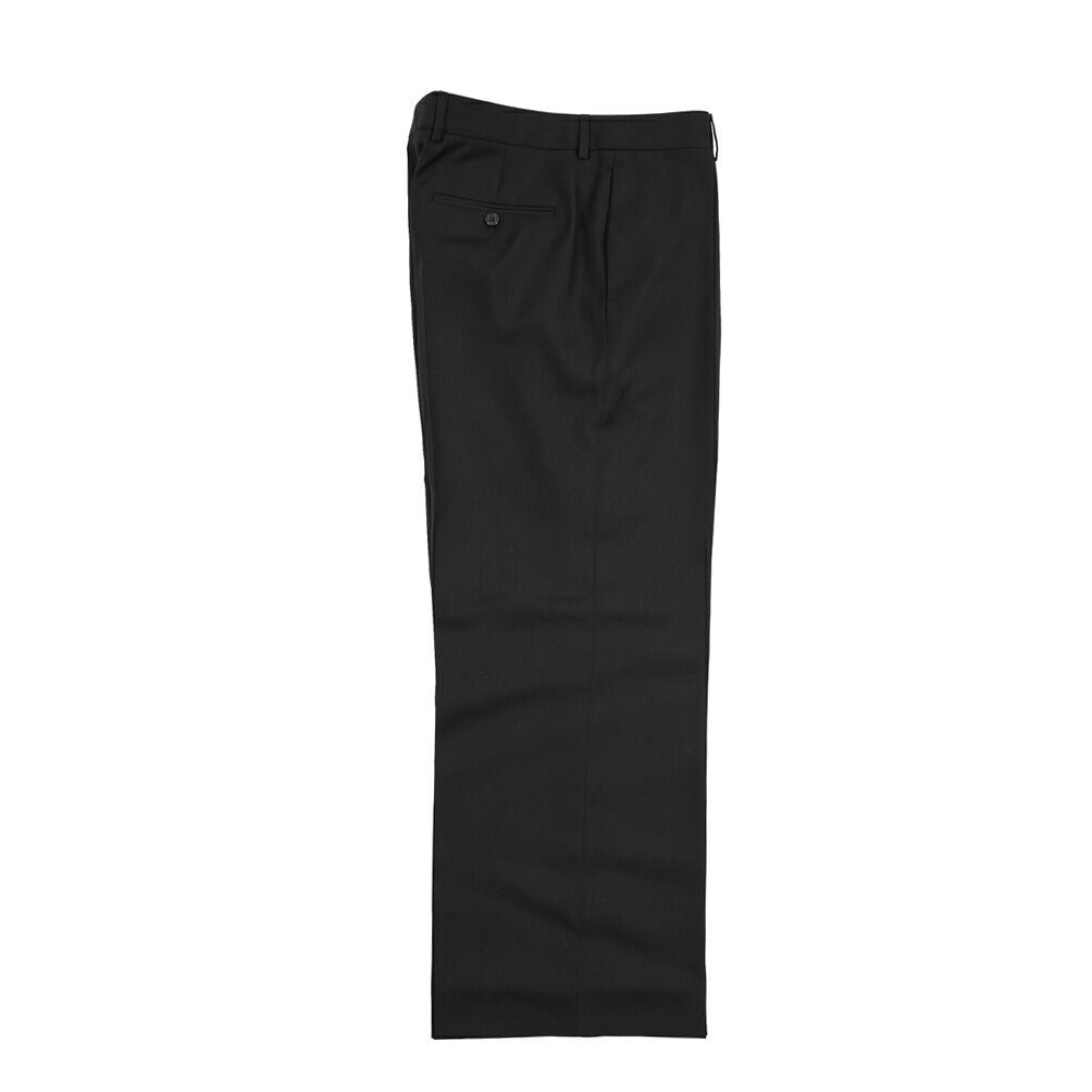 26-27AW CELINE ウール100% ノータックワイドスラックス ブラック 46 | GUARDAROBA MILANO OFFICIAL STORE