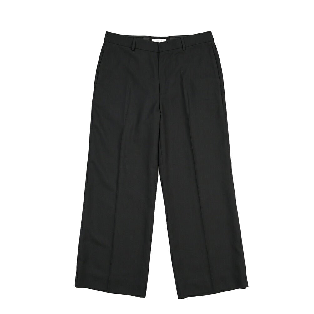 26-27AW CELINE ウール100% ノータックワイドスラックス ブラック 46 | GUARDAROBA MILANO OFFICIAL STORE