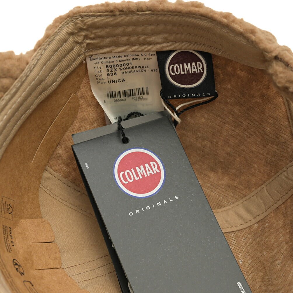 26-27AW COLMAR ORIGINALS ポリエステル100% ボアベースボールキャップ ブラウン FREE | GUARDAROBA MILANO OFFICIAL STORE