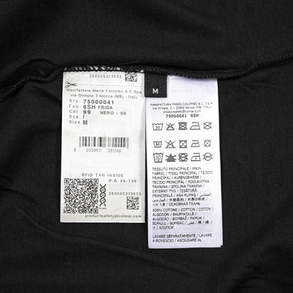 26-27AW COLMAR ORIGINALS コットン100% クルーネック長袖Tシャツ / REGULAR FIT ブラック 46 | GUARDAROBA MILANO OFFICIAL STORE