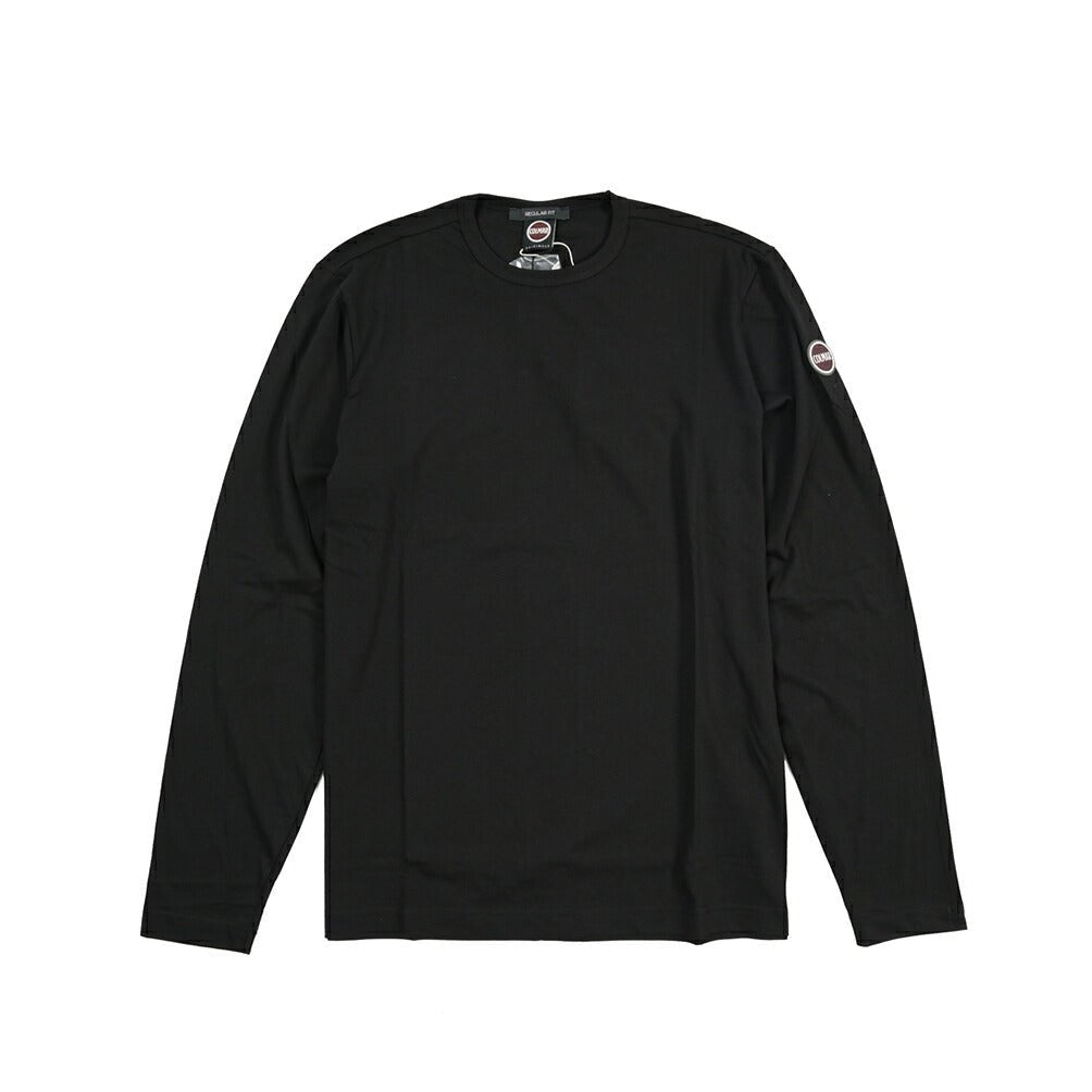 26-27AW COLMAR ORIGINALS コットン100% クルーネック長袖Tシャツ / REGULAR FIT ブラック 46 | GUARDAROBA MILANO OFFICIAL STORE