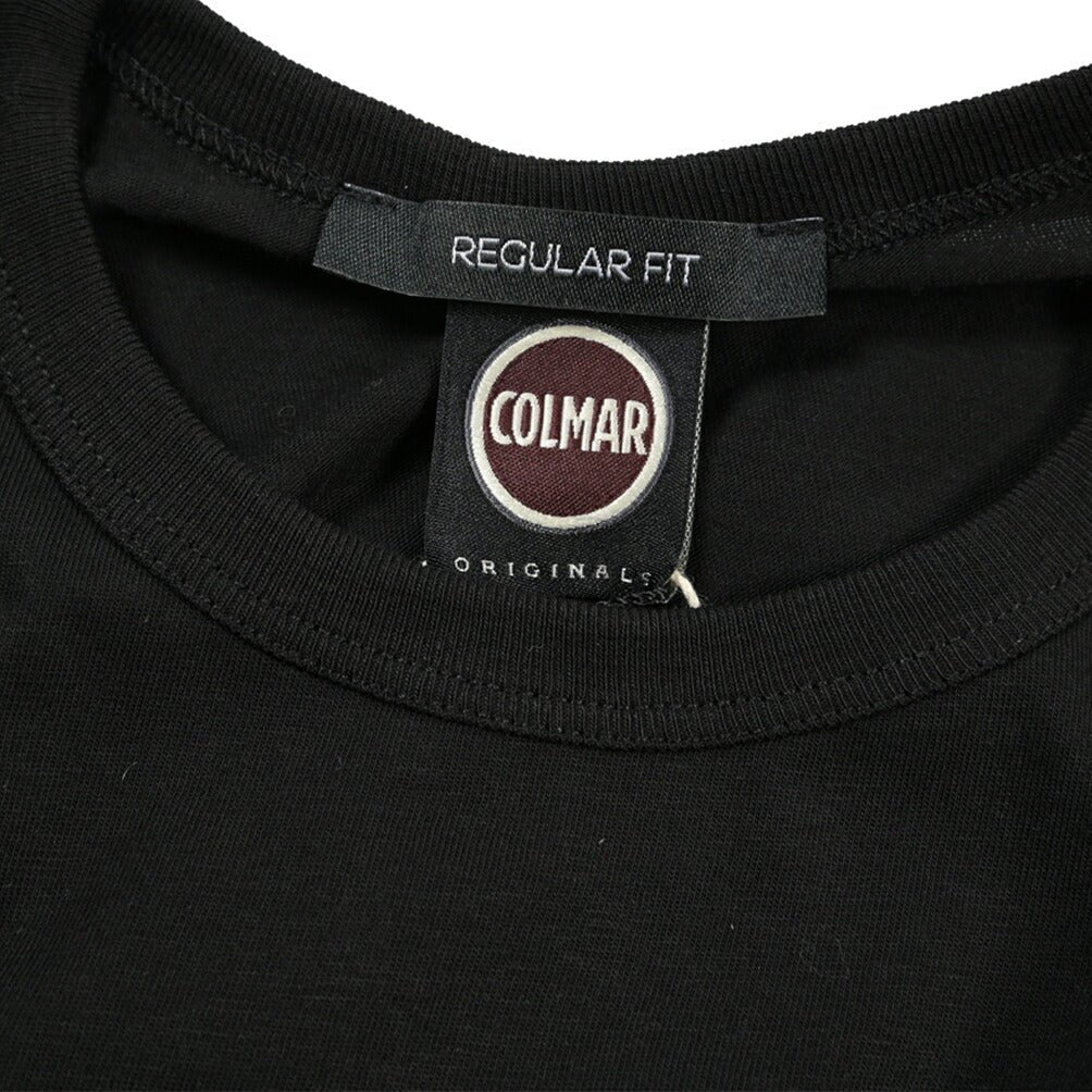 26-27AW COLMAR ORIGINALS コットン100% クルーネック長袖Tシャツ / REGULAR FIT ブラック 46 | GUARDAROBA MILANO OFFICIAL STORE
