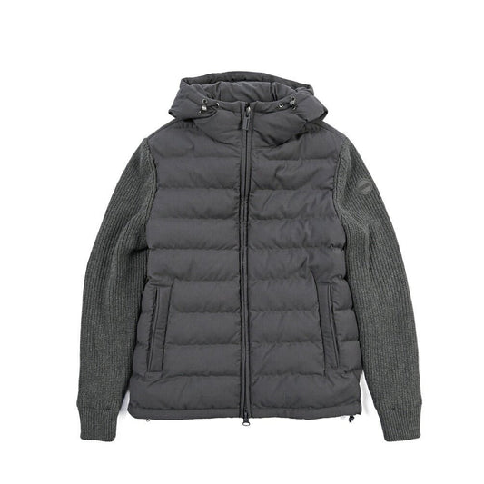 26-27AW COLMAR ORIGINALS 異素材コンビ 中綿入りフーディージャケット / REGULAR FIT ダークグレー 46 | GUARDAROBA MILANO OFFICIAL STORE