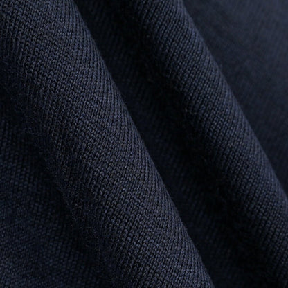 26 - 27AW FILIPPO DE LAURENTIIS メリノウール100% モックネックニットセーター / SUPERFINE 120's ネイビー 46 | GUARDAROBA MILANO OFFICIAL STORE