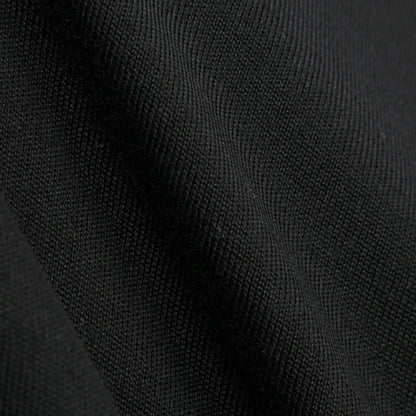 26 - 27AW FILIPPO DE LAURENTIIS メリノウール100% クルーネックニットセーター / SUPERFINE 120's ブラック 46 | GUARDAROBA MILANO OFFICIAL STORE