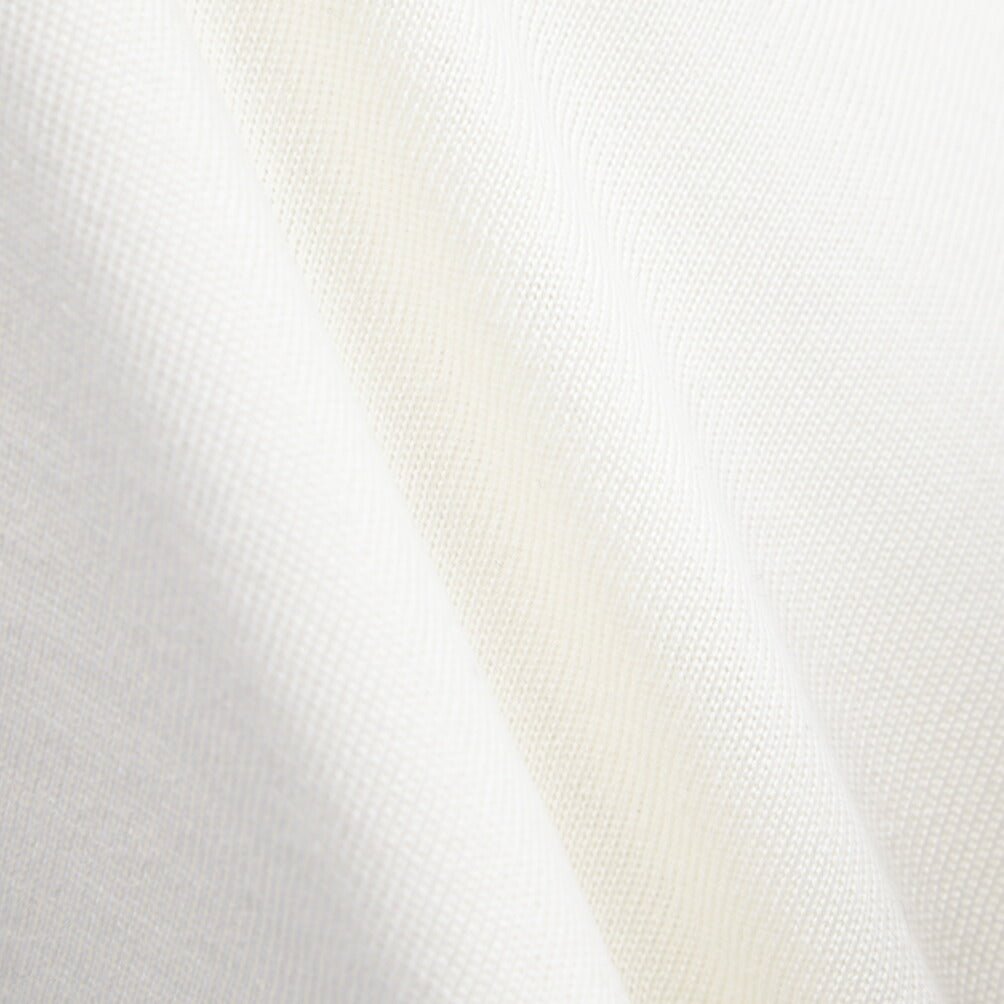 26 - 27AW FILIPPO DE LAURENTIIS メリノウール100% クルーネックニットセーター / SUPERFINE 120's ホワイト 46 | GUARDAROBA MILANO OFFICIAL STORE
