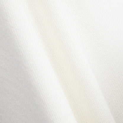 26 - 27AW FILIPPO DE LAURENTIIS メリノウール100% クルーネックニットセーター / SUPERFINE 120's ホワイト 46 | GUARDAROBA MILANO OFFICIAL STORE