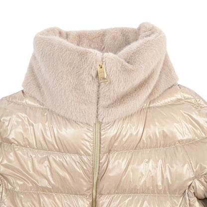 26-27AW HERNO ナイロン100% 異素材コンビダウンジャケット ベージュ 38 | GUARDAROBA MILANO OFFICIAL STORE