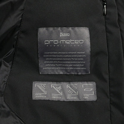 26-27AW HERNO “FUNCTIONAL WARDROBE” PRO-METEO フード付きダウンジャケット ブラック 38 | GUARDAROBA MILANO OFFICIAL STORE