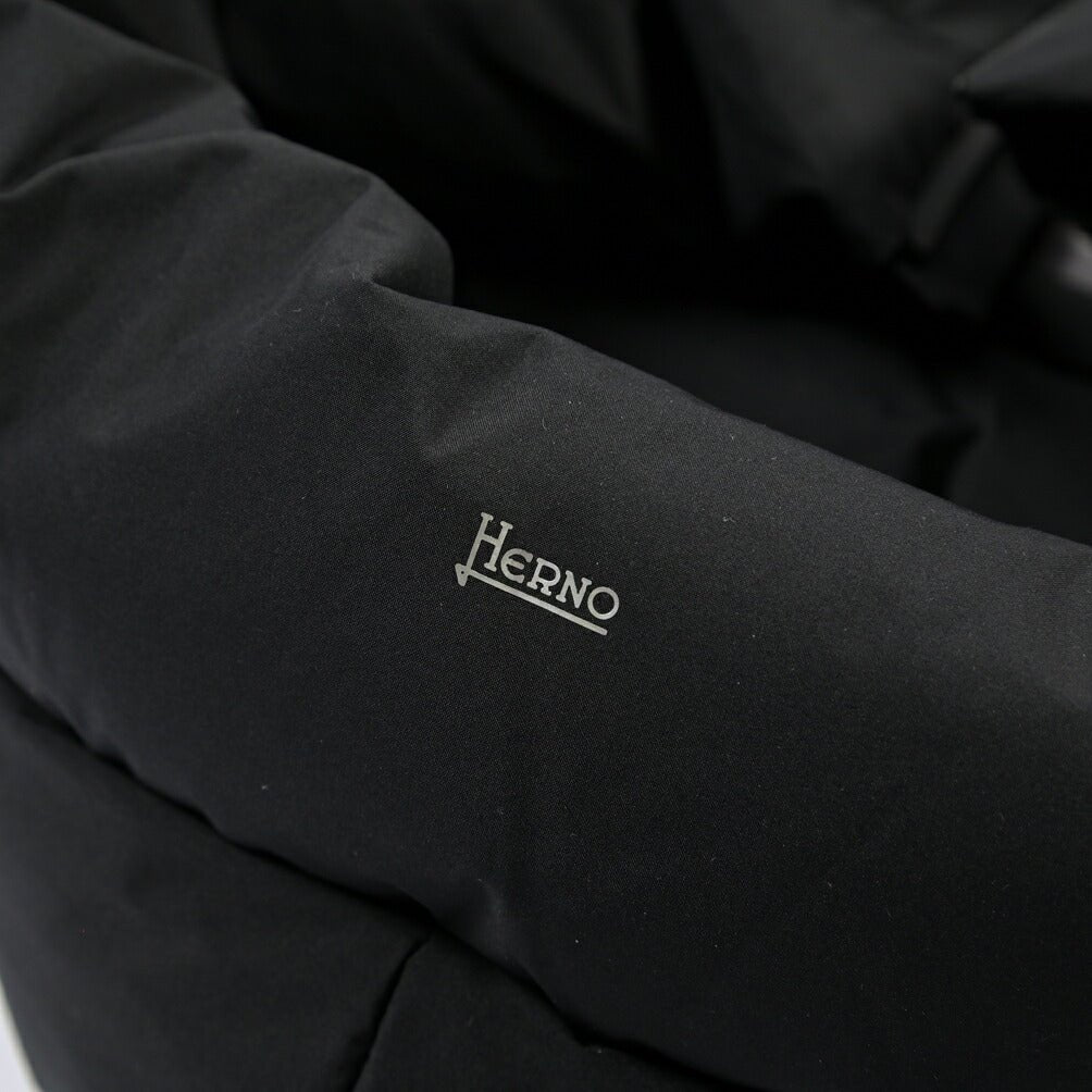 26-27AW HERNO “FUNCTIONAL WARDROBE” PRO-METEO フード付きダウンジャケット ブラック 38 | GUARDAROBA MILANO OFFICIAL STORE