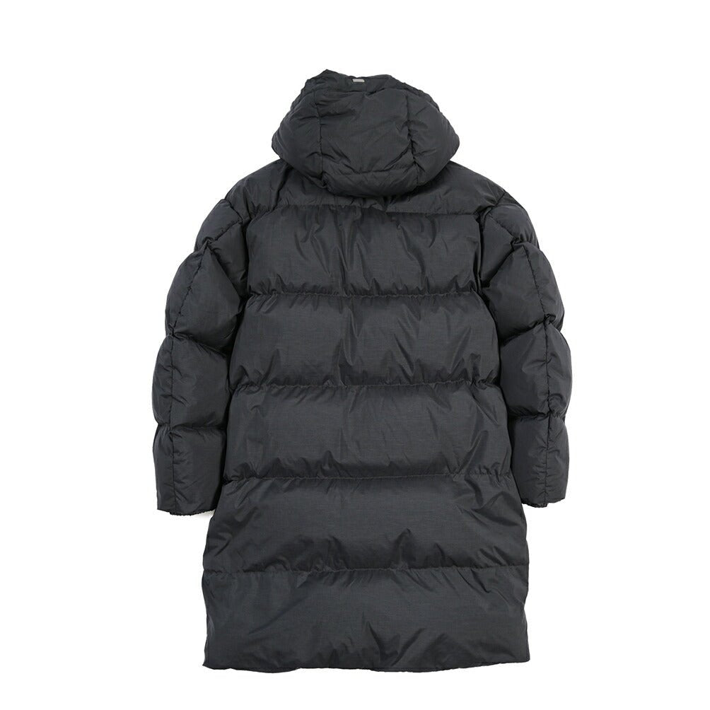 26-27AW HERNO POLAR-TECH 撥水ナイロン フード付きダウンコート ブラック 46 | GUARDAROBA MILANO OFFICIAL STORE