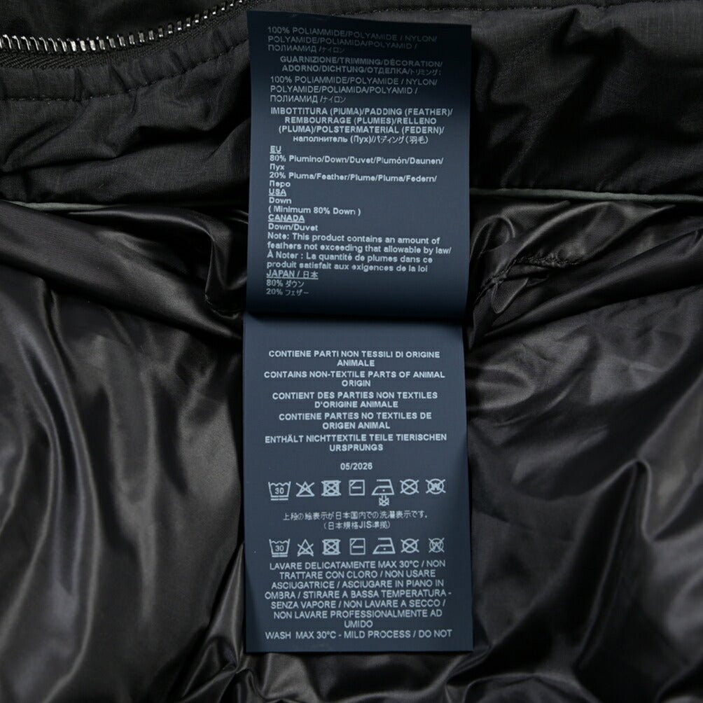 26-27AW HERNO POLAR-TECH 撥水ナイロン フード付きダウンコート ブラック 46 | GUARDAROBA MILANO OFFICIAL STORE