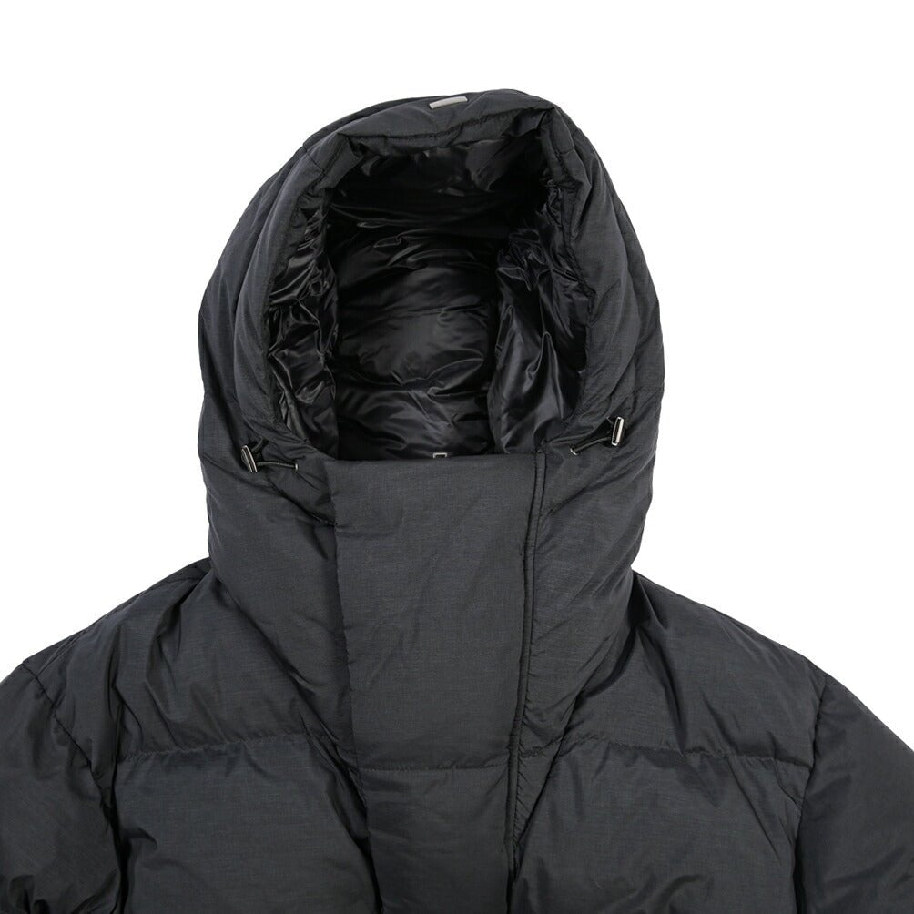 26-27AW HERNO POLAR-TECH 撥水ナイロン フード付きダウンコート ブラック 46 | GUARDAROBA MILANO OFFICIAL STORE
