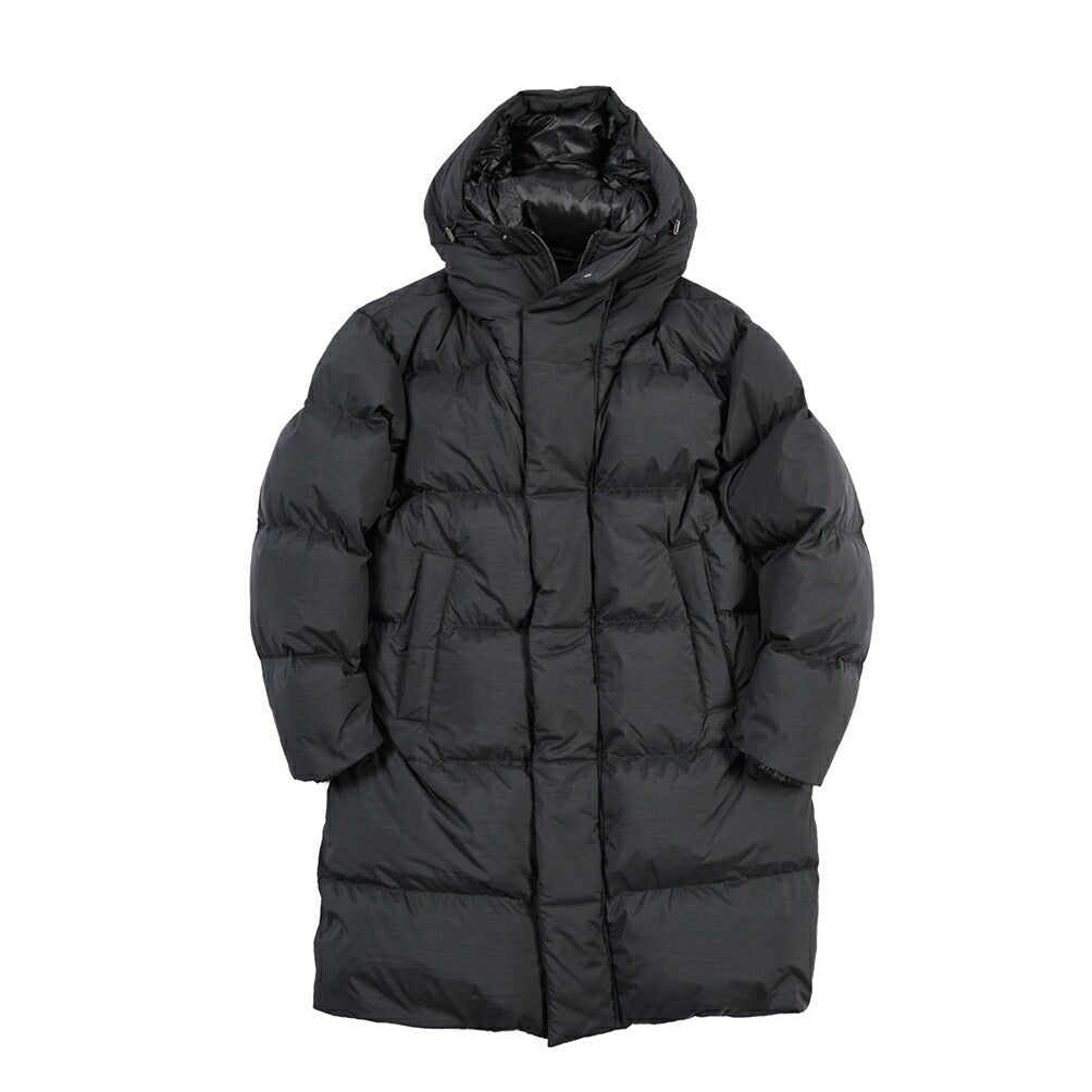 26-27AW HERNO POLAR-TECH 撥水ナイロン フード付きダウンコート ブラック 46 | GUARDAROBA MILANO OFFICIAL STORE