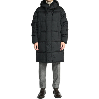 26-27AW HERNO POLAR-TECH 撥水ナイロン フード付きダウンコート ブラック 46 | GUARDAROBA MILANO OFFICIAL STORE