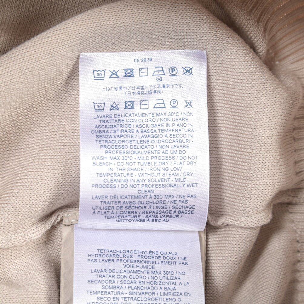 26-27AW HERNO “RESORT” コットン100% フード付きニットセーター ベージュ 44 | GUARDAROBA MILANO OFFICIAL STORE
