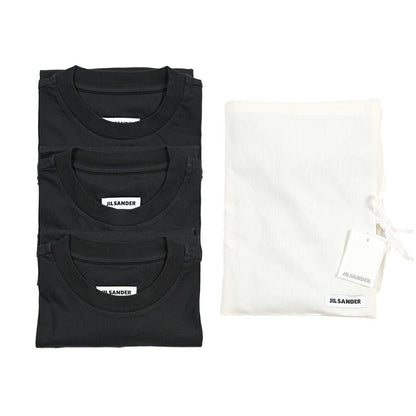26-27AW JIL SANDER オーガニックコットン100% 3パックTシャツ / RELAX FIT ブラック(BLACK) S | GUARDAROBA MILANO OFFICIAL STORE