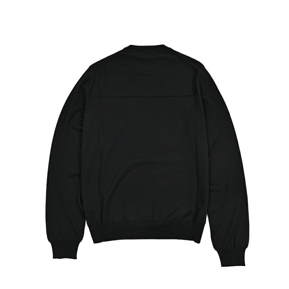 26-27AW JIL SANDER メリノウール100% ハイゲージニットセーター ブラック(BLACK) 46 | GUARDAROBA MILANO OFFICIAL STORE