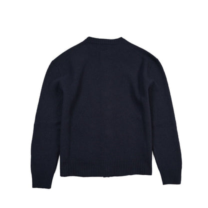 26-27AW JIL SANDER メリノウール100% ミドルゲージニットカーディガン ネイビー(MIDNIGHT) 46 | GUARDAROBA MILANO OFFICIAL STORE
