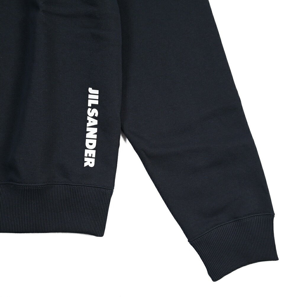 26-27AW JIL SANDER コットン100% スウェットフーディー ネイビー(MIDNIGHT) S | GUARDAROBA MILANO OFFICIAL STORE