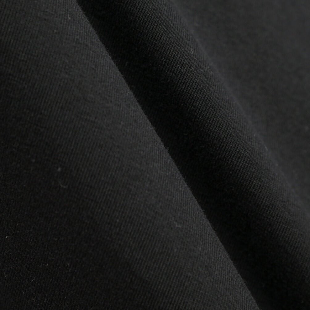 26-27AW JIL SANDER コットン100% 長袖モックネックTシャツ / BOXY FITT ブラック(BLACK) S | GUARDAROBA MILANO OFFICIAL STORE