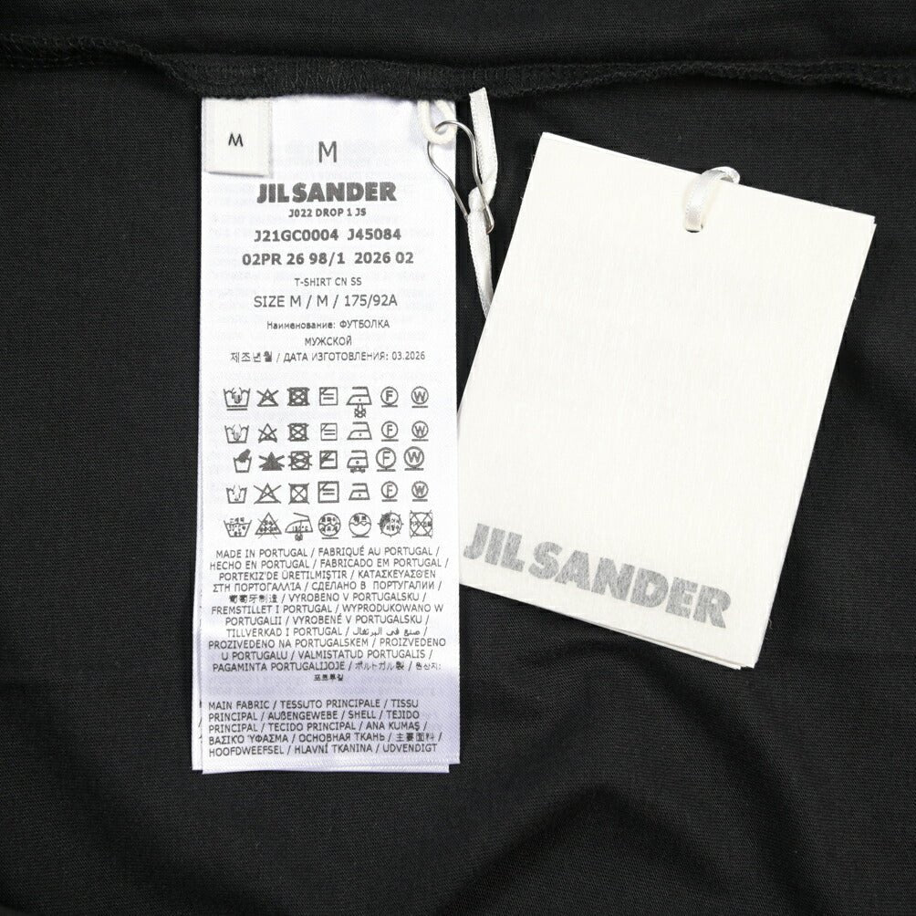 26-27AW JIL SANDER コットン100% 半袖Tシャツ / RELAX FIT ブラック(BLACK) S | GUARDAROBA MILANO OFFICIAL STORE