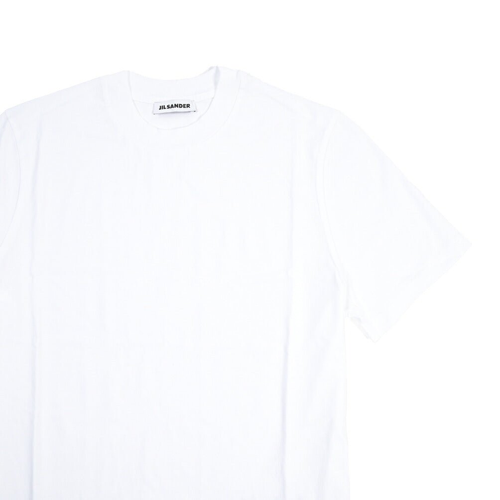 26-27AW JIL SANDER コットン100% リラックスフィットTシャツ ホワイト(OPIC WHITE) S | GUARDAROBA MILANO OFFICIAL STORE