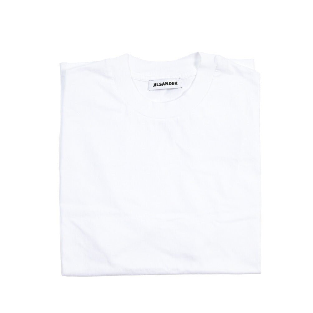 26-27AW JIL SANDER コットン100% リラックスフィットTシャツ ホワイト(OPIC WHITE) S | GUARDAROBA MILANO OFFICIAL STORE