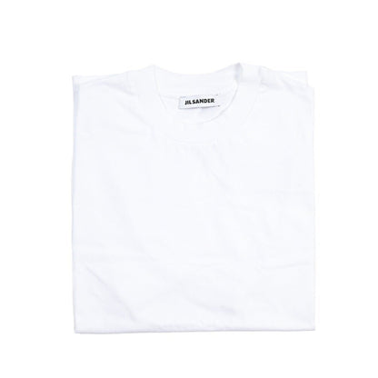 26-27AW JIL SANDER コットン100% リラックスフィットTシャツ ホワイト(OPIC WHITE) S | GUARDAROBA MILANO OFFICIAL STORE