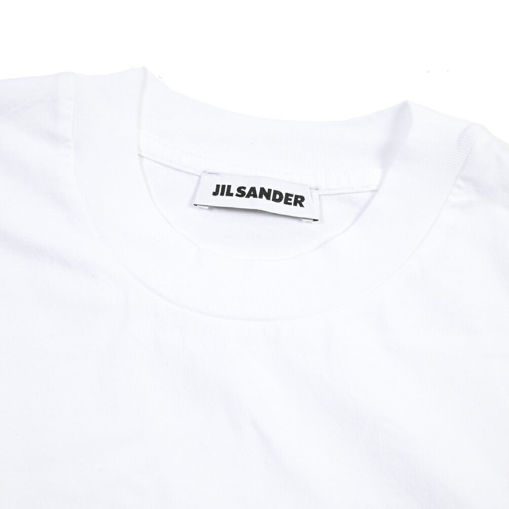 26-27AW JIL SANDER コットン100% リラックスフィットTシャツ ホワイト(OPIC WHITE) S | GUARDAROBA MILANO OFFICIAL STORE